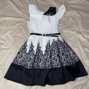Black and White Girl Dress